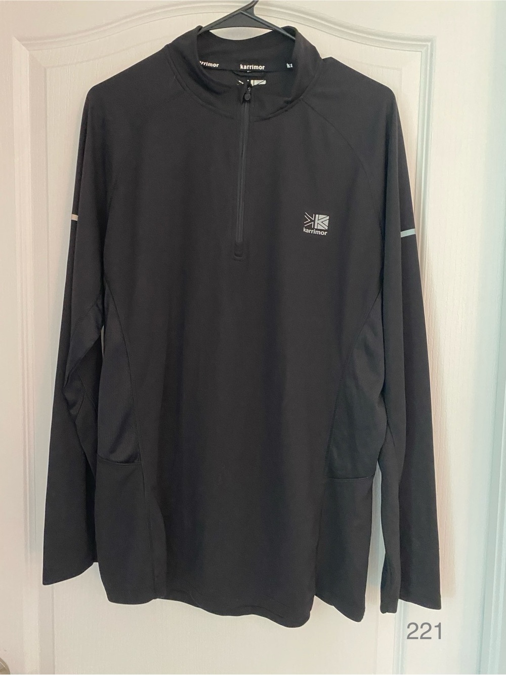 Men's Black Half-Zip Performance Sweater